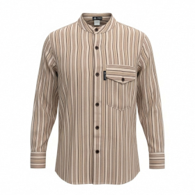 Camicia Nomad Sari Kathmandu L - Marrone e Beige