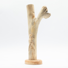 Scultura Artigianale in Legno Parasite - Greenman