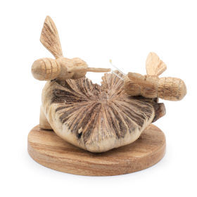 Scultura Artigianale in Legno Parasite - Api al Lavoro