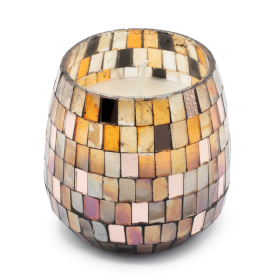 2x Candele in Barattolo di Vetro - Medie - Amber Mosaic