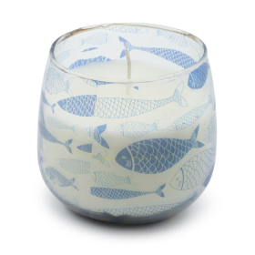 2x Candele in Barattolo di Vetro - Medie - Blue Fish