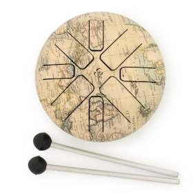 Tamburo Lingua d\'Acciaio - Atlas 13x9cm