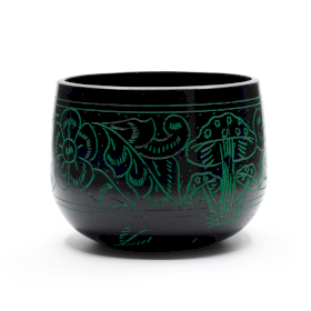 Campana Tibetana a Calderone - Fungo Magico - Verde (15 cm)