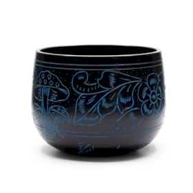 Campana Tibetana a Calderone - Fungo Magico - Blu (15 cm)