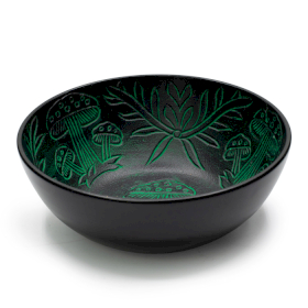 Campana Tibetana in Alluminio - Fungo Magico - Verde (20 cm)