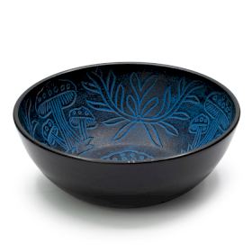 Campana Tibetana in Alluminio - Fungo Magico - Blu (20 cm)