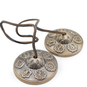 Cimbali Tibetani Tingsha - Sette Chakra 7cm (255gm)