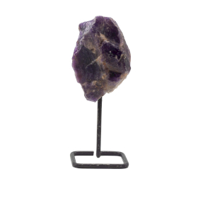 3x Minerali su Supporto Metallico - Ametista