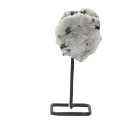3x Minerali su Supporto Metallico - Pietra di Luna Arcobaleno