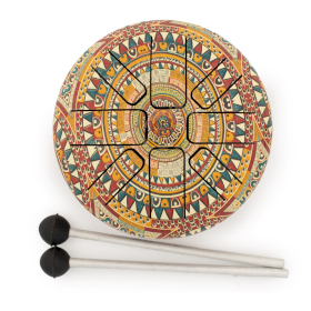 Tamburo Lingua d\'Acciaio - Om Mandala 13x9cm