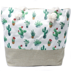 Borse con Manici in Corda - Mini Cactus