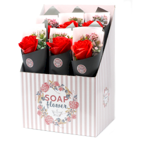 6x Fiori di Sapone - Bouquet Rose