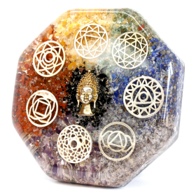 Fermacarte in Orgonite - Chakra Buddha