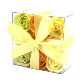 3x Set di 9 Fiori di Sapone - Rose di Primavera