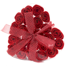 Set di 24 Fiori di Sapone - Rose Rosse