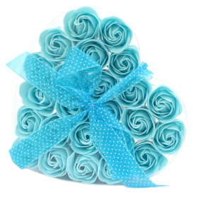 Set di 24 Fiori di Sapone - Rose Blu