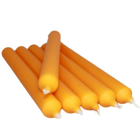100x Candele da Tavola - Arancioni