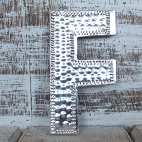 4x Lettere in Alluminio Lettera F (4) - Piccola
