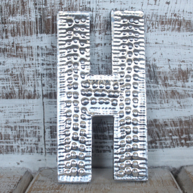 4x Lettere in Alluminio Lettera H (4) - Piccola