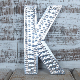 4x Lettere in Alluminio Lettera K (4) - Piccola