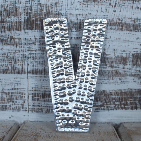 4x Lettere in Alluminio Lettera V (4) - Piccola