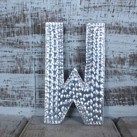 4x Lettere in Alluminio Lettera W (4) - Piccola