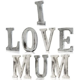 Shabby Chic Scritta - I LOVE MUM (8)