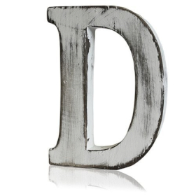 4x Shabby Chic Lettera - D (4)