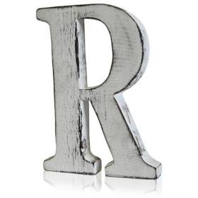 4x Shabby Chic Lettera - R (4)