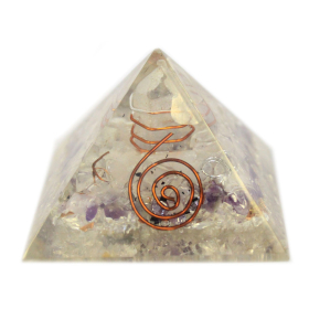 Orgonite Piramide Pietre e Rame - 55mm