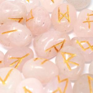 Grossista B2B Rune Indiane con sacca - Quarzo Rosa