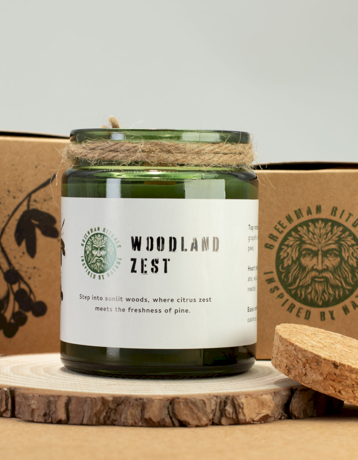 Grossista B2B Candela di Soia con Stoppino in Legno – Greenman