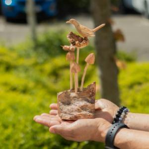 Sculture Artigianali in Legno Parasite all'ingrosso B2B
